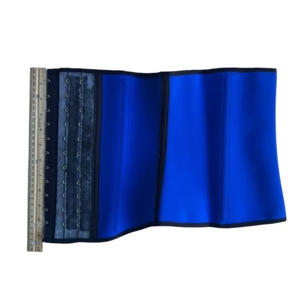 Sport Thermal Waist Cincher Latex Size 36 /‎ L / Style 1014 Blue 2 Hooks - Picture 12 of 12